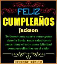 Frases de Cumpleaños Jackson